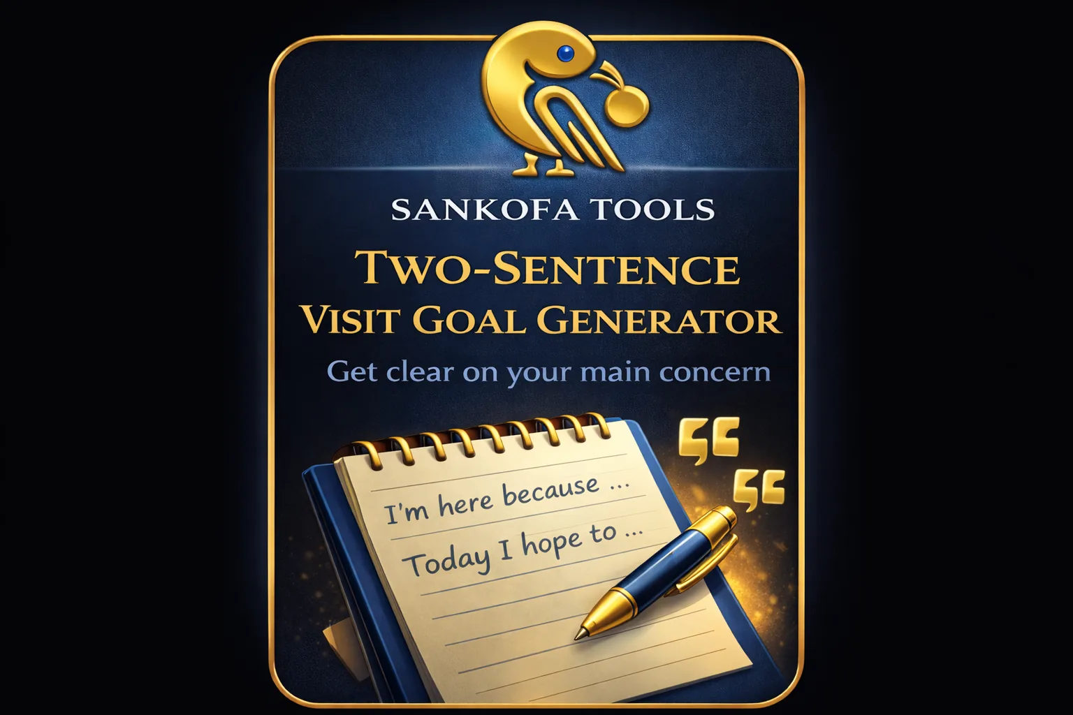 Two-Sentence Visit Goal Generator