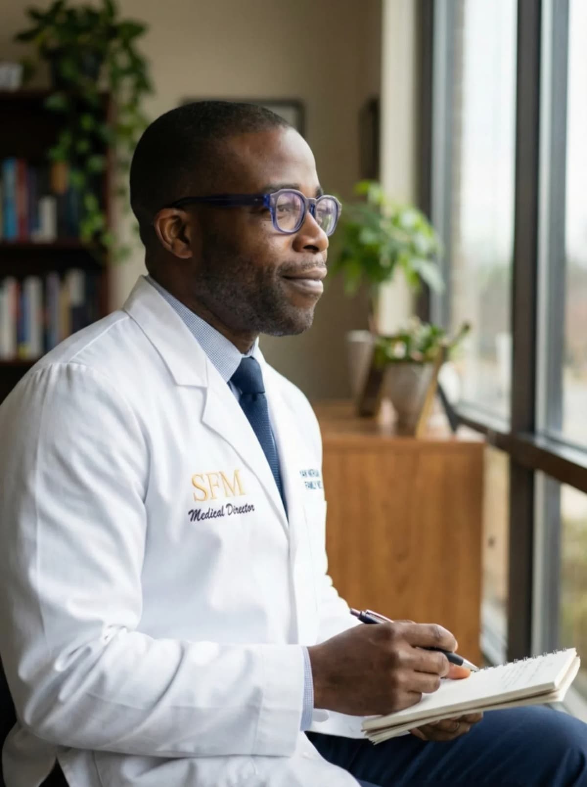 Dr. Yaw Nkrumah in a thoughtful moment